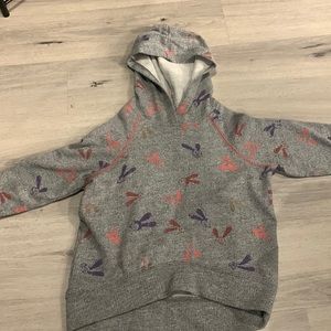 Gray hoodie with Mickey Mouse on it size small